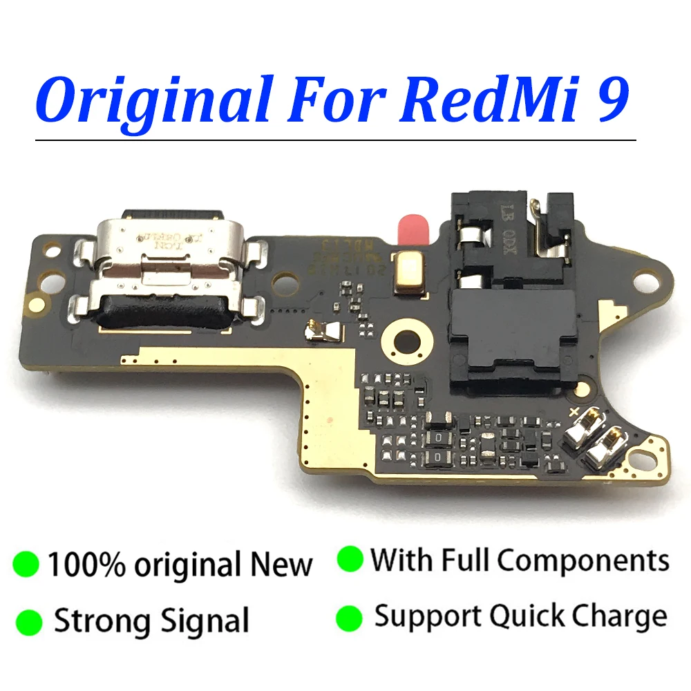 

10PCS Lots New USB Charging Port Charger Board Flex Cable For Xiaomi Redmi 9 Dock Plug Connector With Microphone Replacement