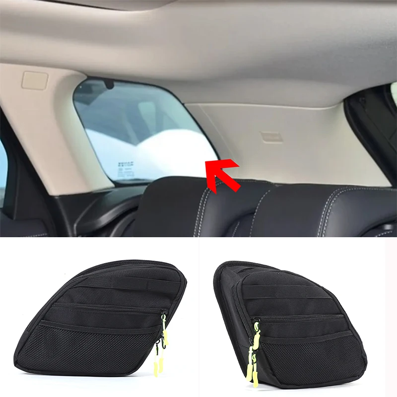 

For Land Rover Range Rover Evoque 2012-2019 Car Trunk Side Window Storage Bag Multi-Pocket Organizers Bag Cargo Storage Bag