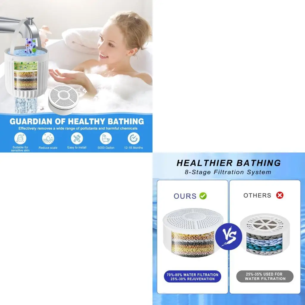   Hygienic Water Straining System for Bathroom ABS Shower Filter Travel Prepare