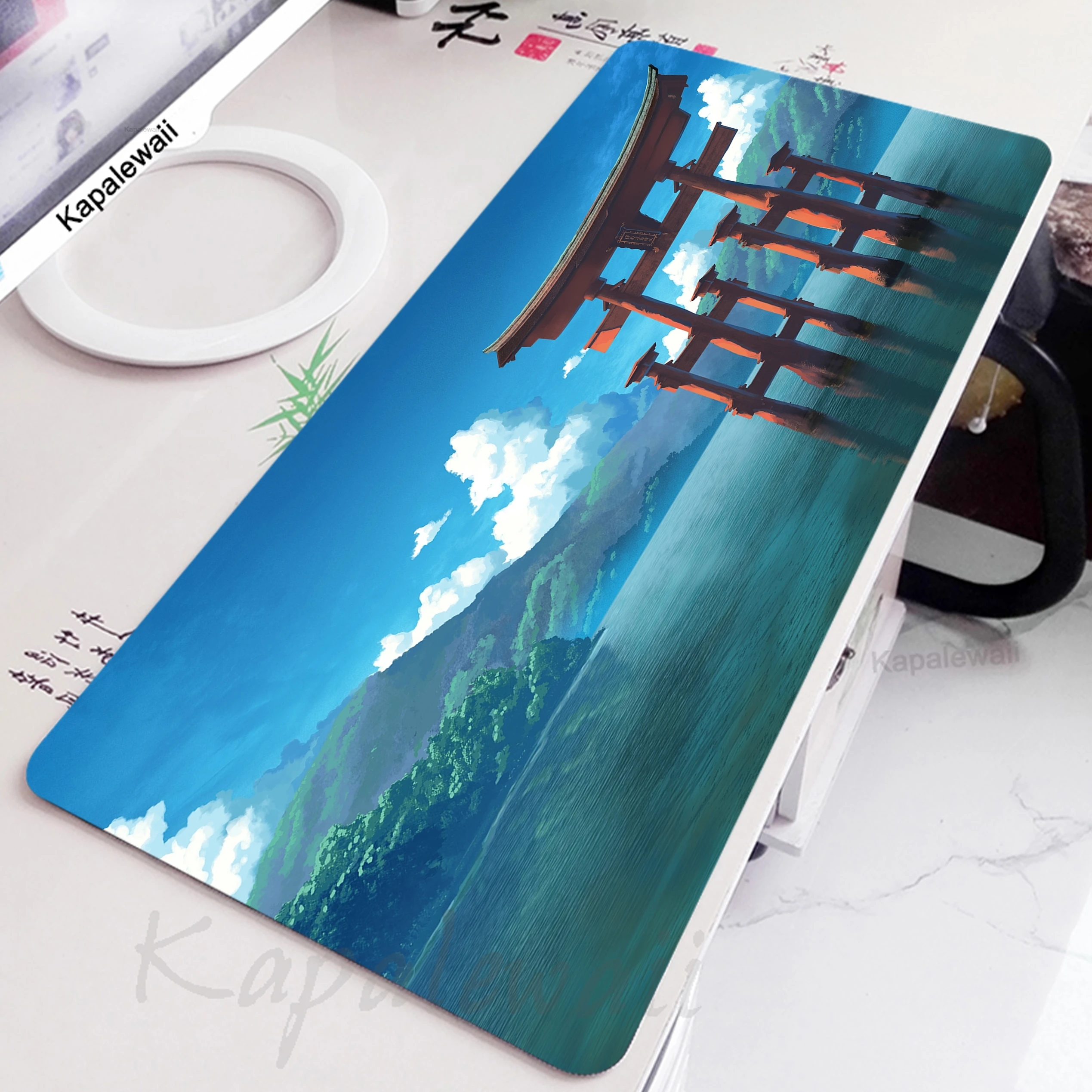 

Japanese Landscape Mouse Pad Grande Mousepad Game Mouse Mat Mausepad Desk Mat Gaming Pc Accessories Keyboard Pads 900x400mm