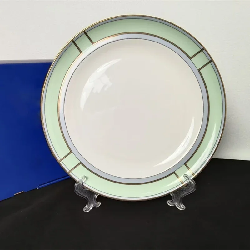 Macaron Colored Ceramic Dinner Plates High-end Elegant 8/10.5inch Western Plates 9inch Household Salah Plates Pastry Plate