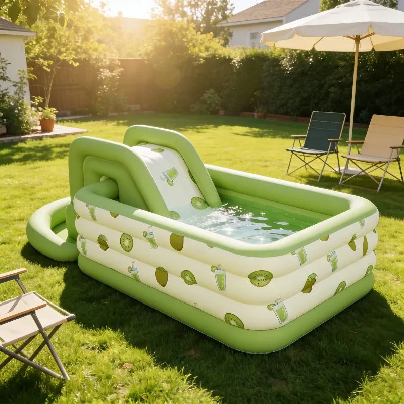 Custom Round Design Inflatable Kid Pool Round Inflatable Pool for Home Indoor Baby Toddler Round Soft Water Play