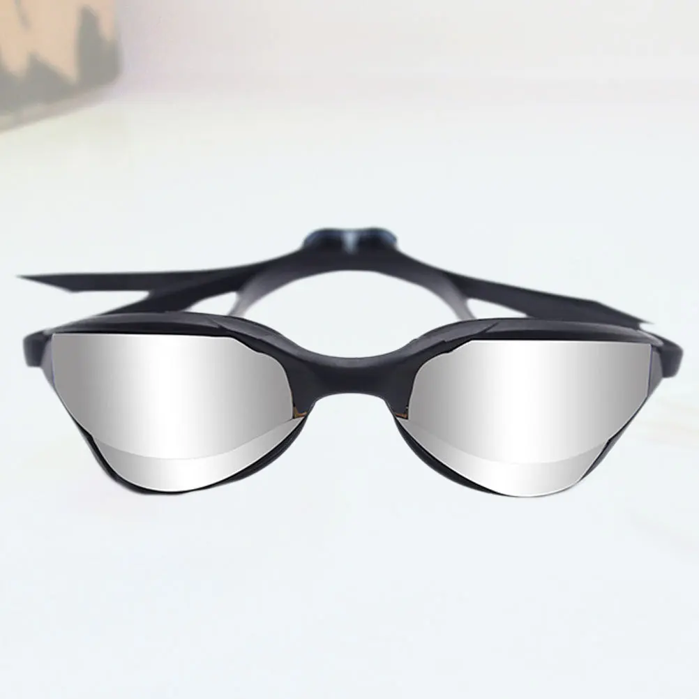 

1Pcs Swimming Glasses Black Swim Goggles Anti Fog Waterproof High Elasticity Adjustable Strap Durable Swimming Equipment
