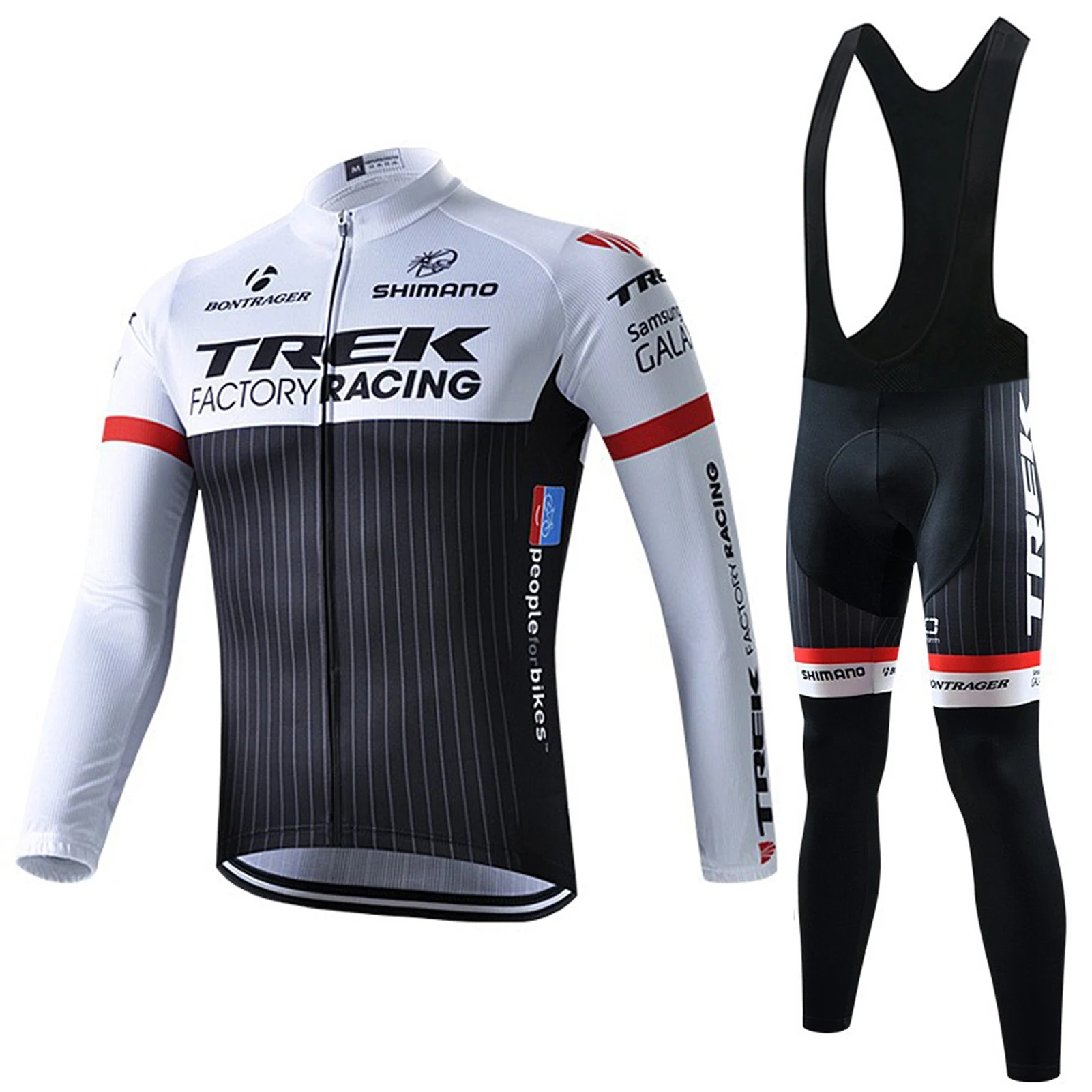 

Mens's Cycling Jersey Sets TREKKER Sportswear Professional Motocross sportswear Breathable clothing With 1 Free Cycling Glasses