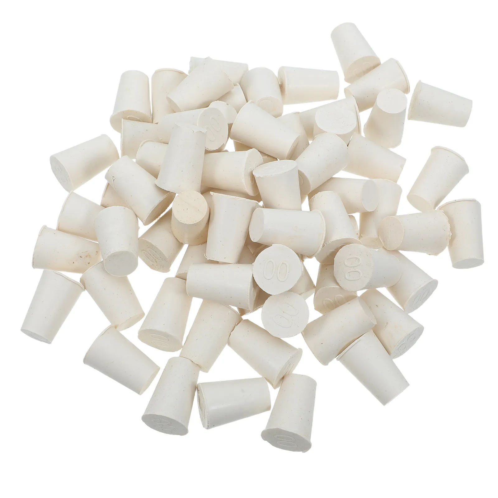 100Pcs Lab Rubber Stoppers Tapered Flexible Sealing Plugs for Flask Test Tube Chemistry Experiments Bottle Caps - view 5