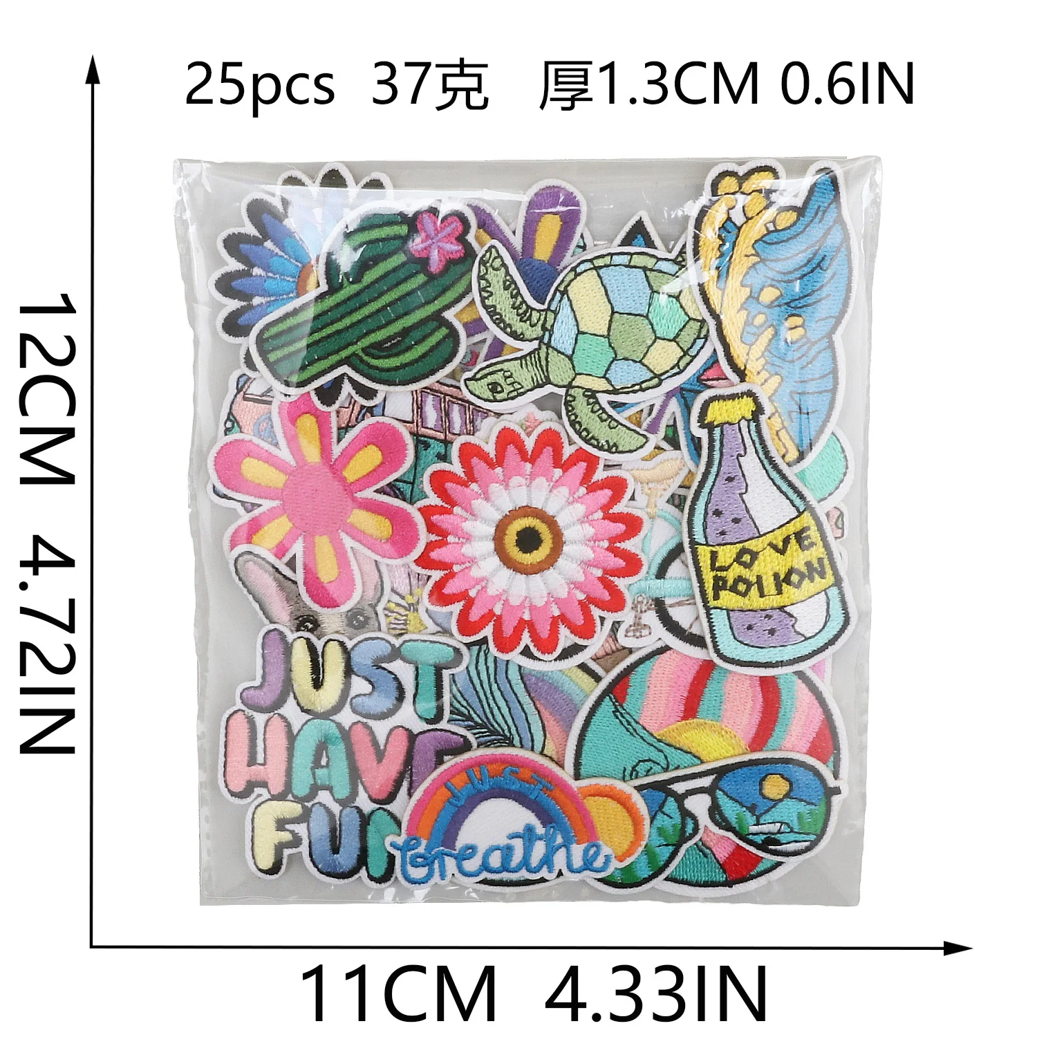 Cartoon Turtle Emblem Clothing Accessories Badge Sticker Embroidered Embroidery Sticker Iron-on Patches