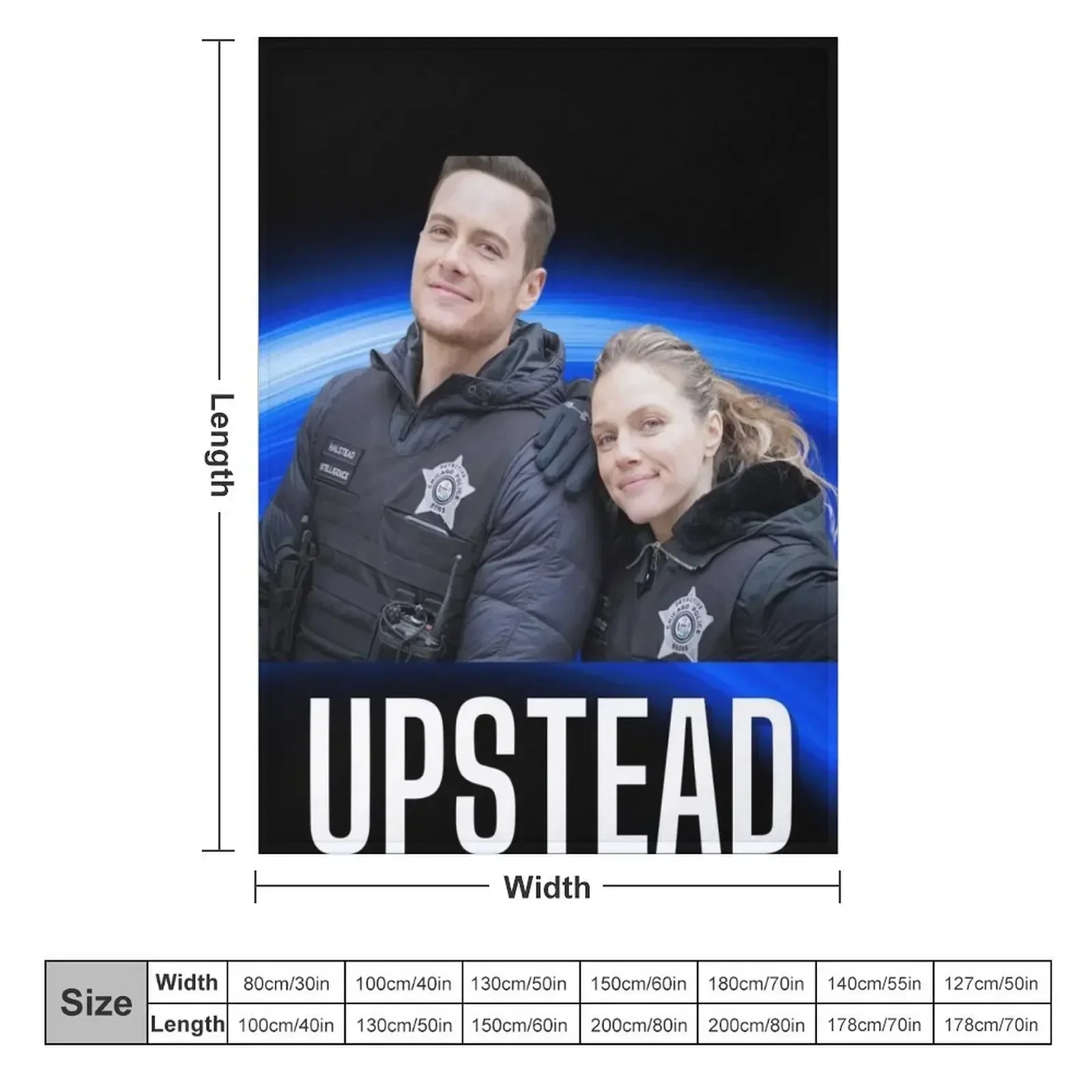 Chicago PD tv show - Upstead - Jay Halstead and Haley Upton Throw Blanket funny gift Beautifuls Plaid on the sofa Blankets