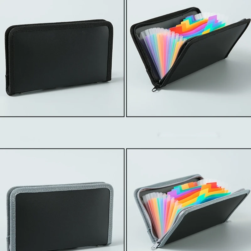 محفظة الإيصالات، مجلد ملفات صغير قابل للتوسيع، مجلد الأكورديون بسحاب