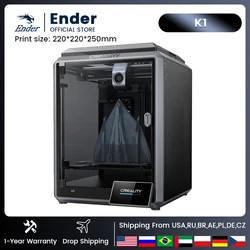 Creality-impresora 3D Speedy k1, máquina de impresión con placa de construcción Flexible, nivelación automática, tamaño de impresión de 220x220x250mm, 600 mm/s