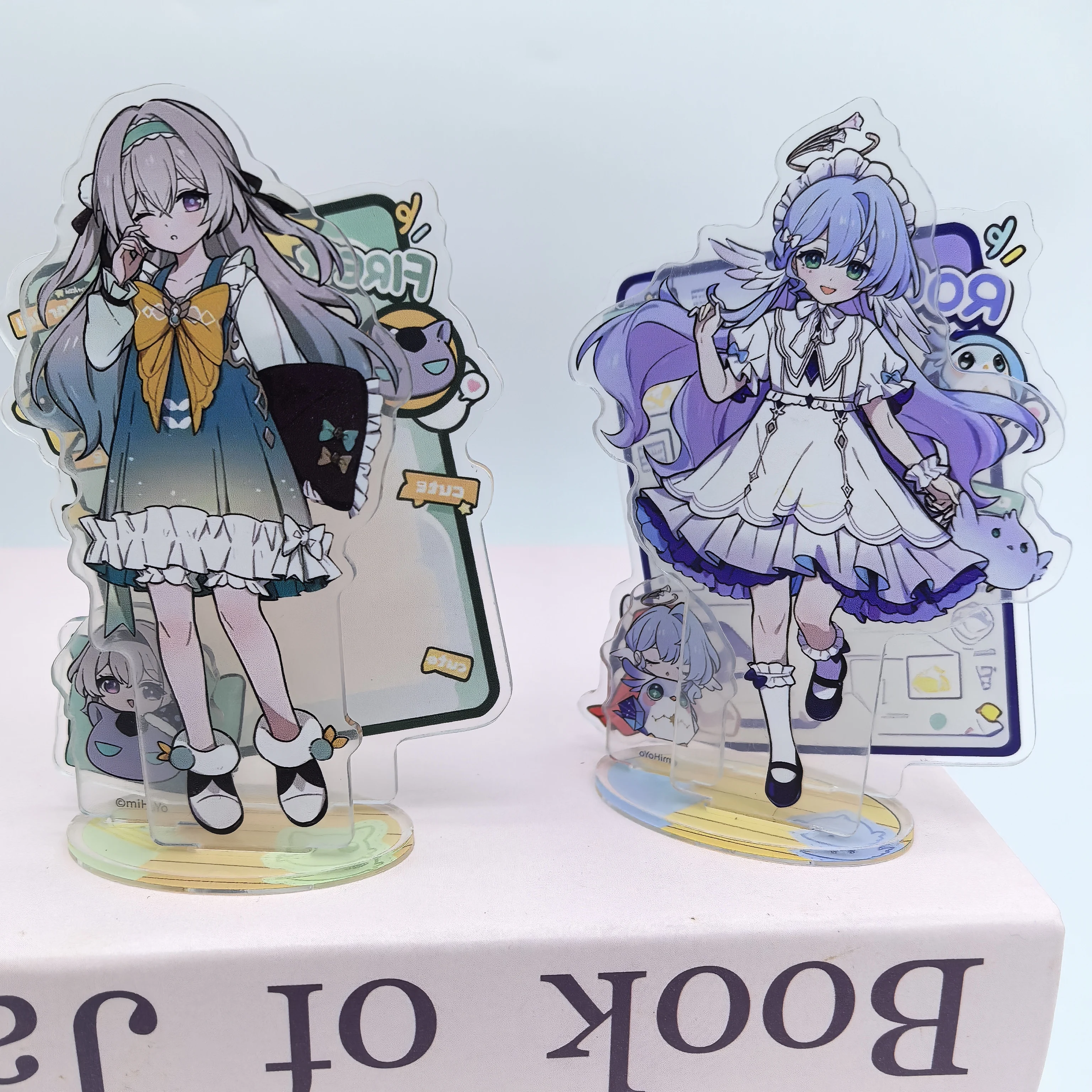 1Pc Honkai: Star Rail Kafka Robin Cute Acrylic Stand Anime Character Keychain Collectible Display for Tabletop Fan Collection