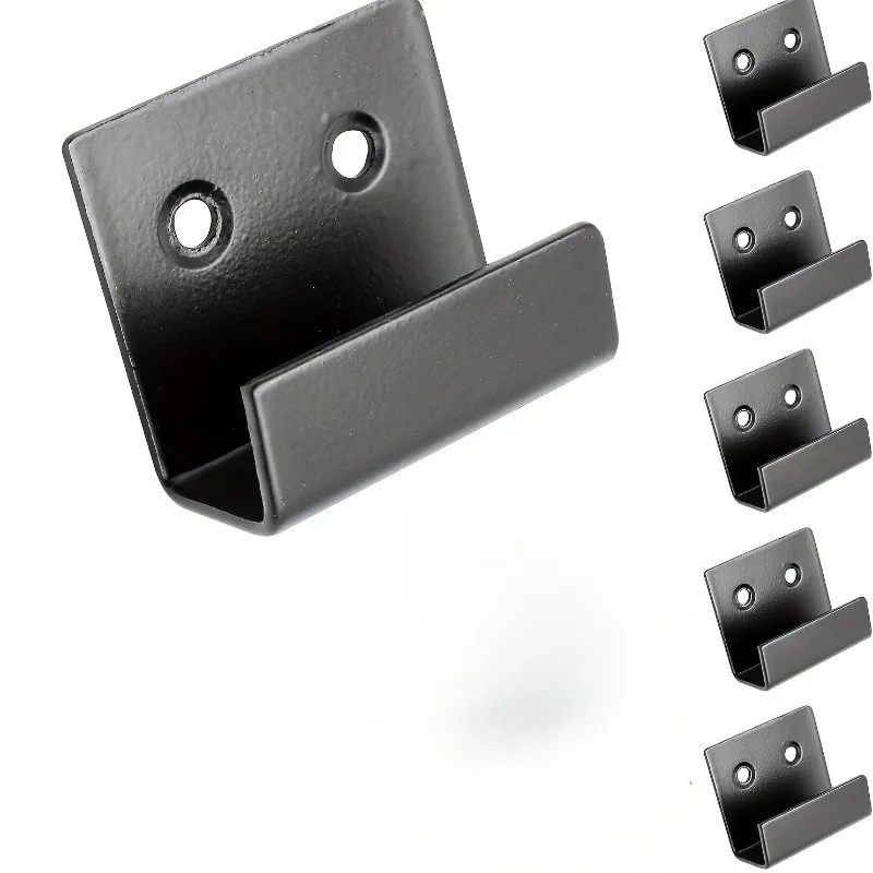 

6PCS Aluminum Metal Wall Art, Black Steel Hooks, Mirror Photo Display Panel