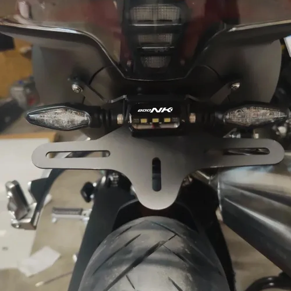 

800 NK Motorcycle Taillight License Plate Holder Bracket Tidy Fender Eliminator Tail Signal Lamp For CFMOTO 800NK 2023 2024 2025