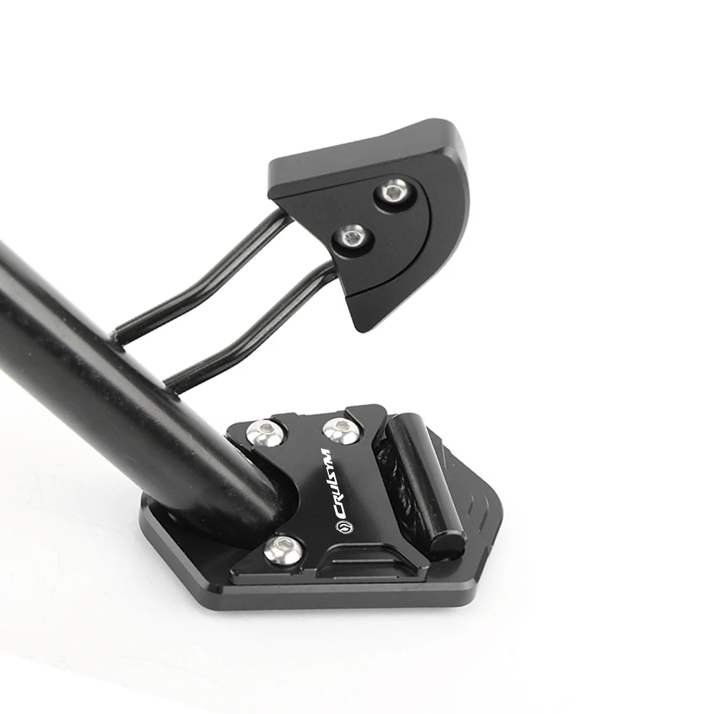 For SYM CRUISYM 125i 250i 300i ALPHA 300 Motorcycle Accessories Kickstand Stand Extension Enlarger Pad Side Auxiliary Bracket