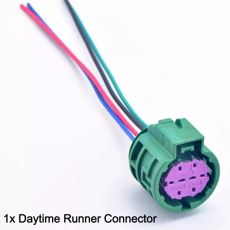Daytime Running Light Connector For Fiat Abarth 500 All Models 2007-2023 New Practical Auto Lamp Wiring Plug Car Exterior Parts