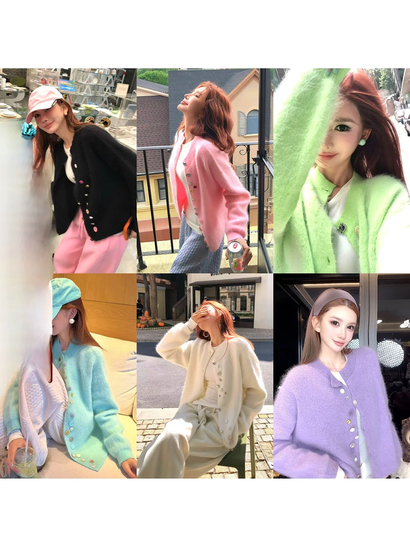 

Мягкий теплый розовый свитер Lililiwj: осенне-зимний свободный кардиган на пуговицах, шерстяное пальто для женщин, повседневное и комфортное