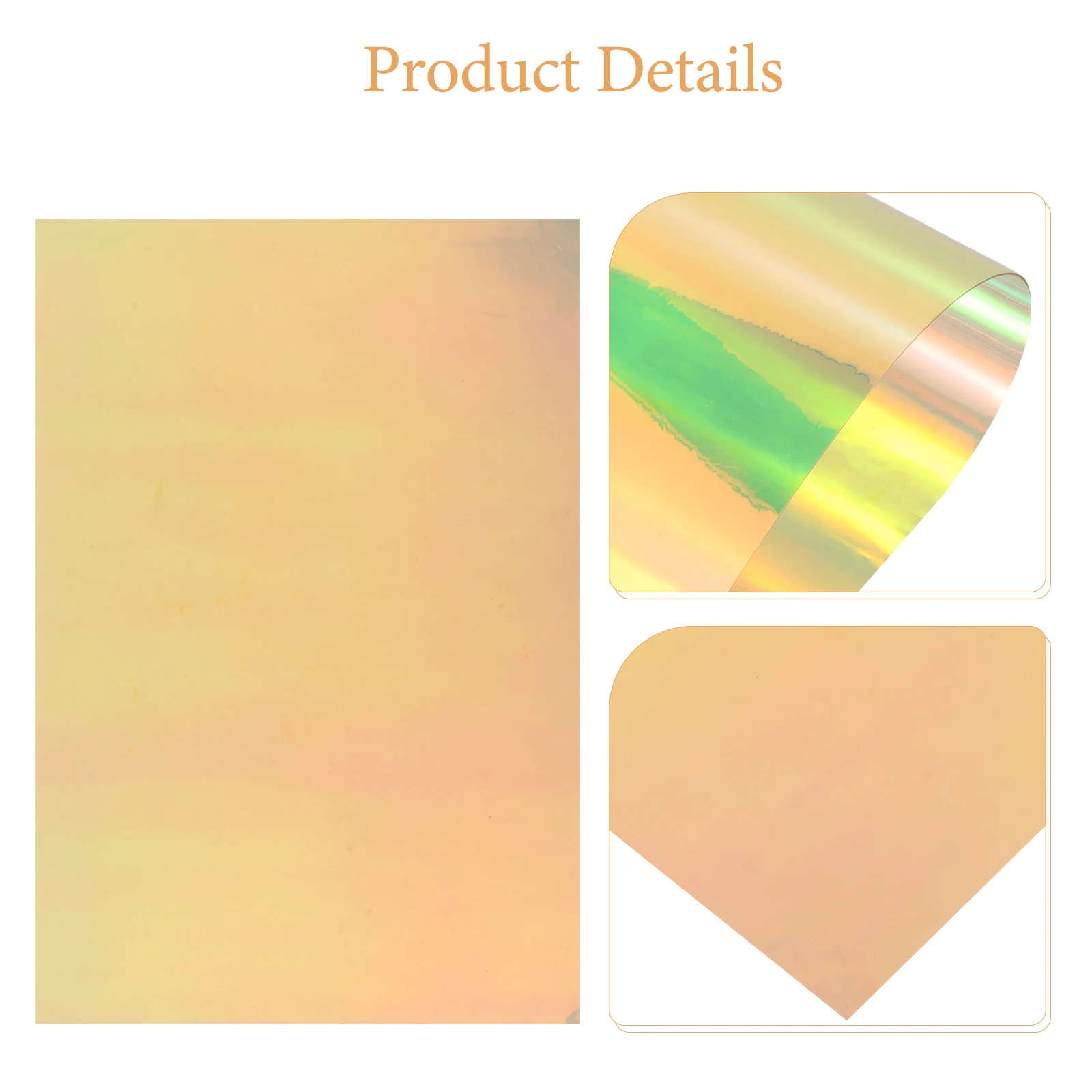 

2pcs 2 Sheets Iridescent Pvc Fabric Holographic Sewing Material Diy Patchwork Film For Bag Making Covers Key Chains