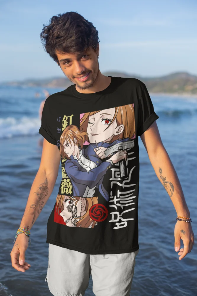 Nobara Kugisaki T-Shirt Jujutsu Kaisen Itadori Yuji Mahito JJK Shirt Soft Tee view 4