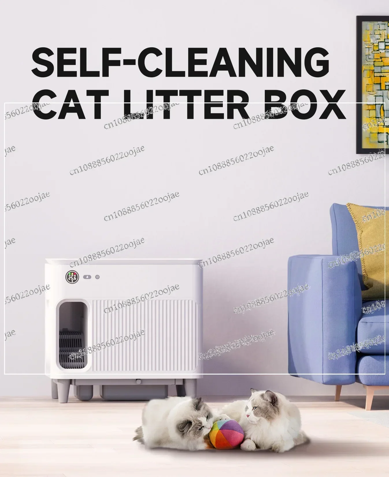 New Hot Sale automatic cat litter box cat smart toilet app remote control intelligent cleaning