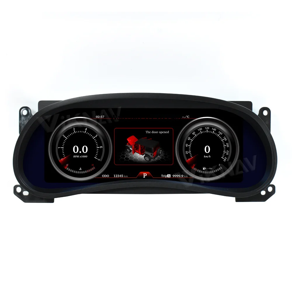 

Car Dashboard Digital Cluster Meter for Wrangler 2011-2017 LCD Touch Screen Instrument Panel Virtual Cockpit Speed Meter