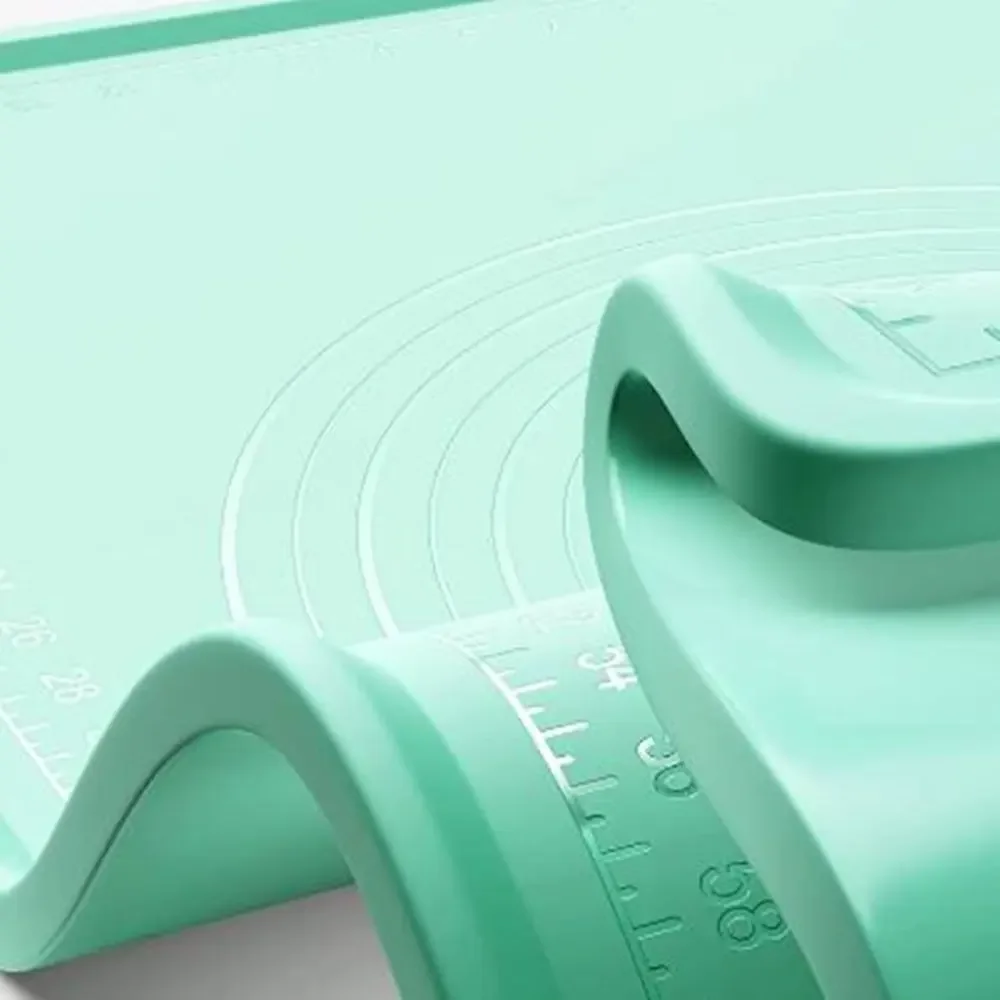 Food Grade Silicone Pastry Mat Extra Large Non Stick Kneading Dough Mat with Measurement Thick Baking Mat for Rolling Dough
