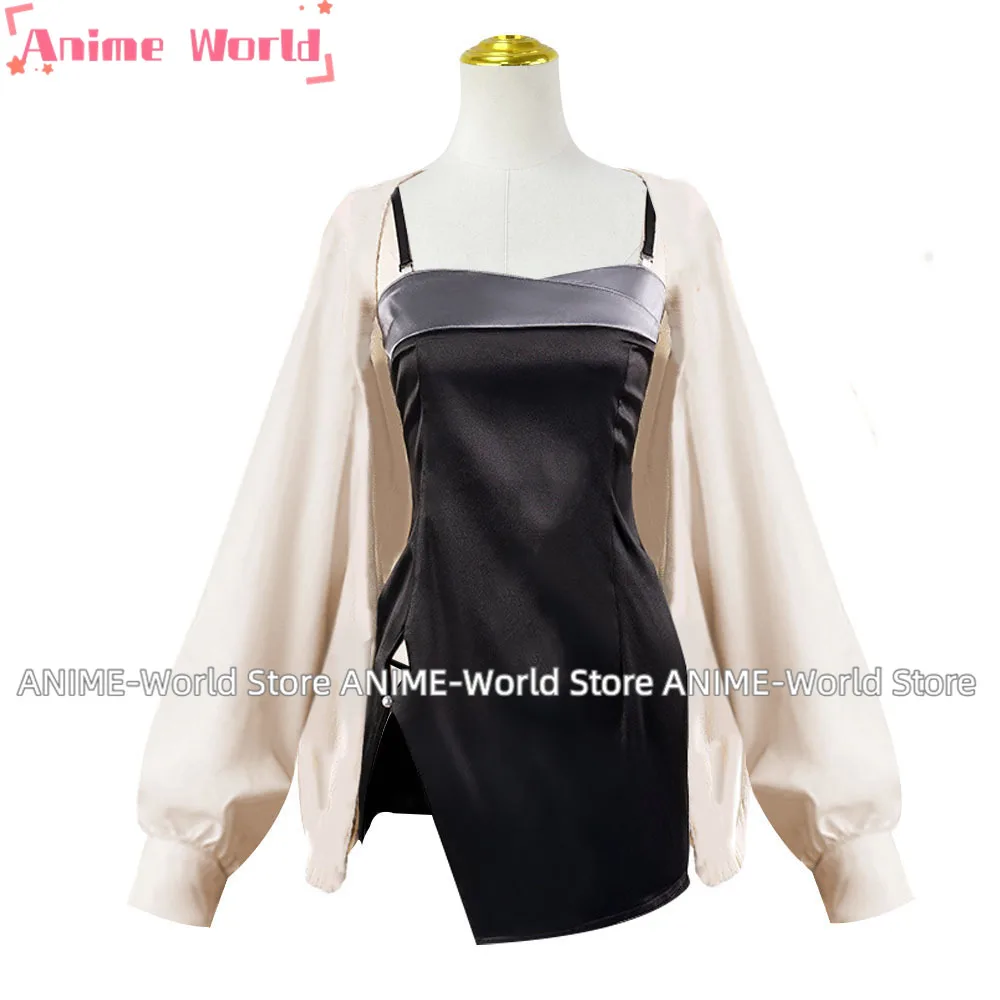 《Custom Size》Anime Blue Archive Onikata Kayoko Cosplay Costume Clothing Headwear Sexy Black Dress Sweater Sexy Dress Wig Cos