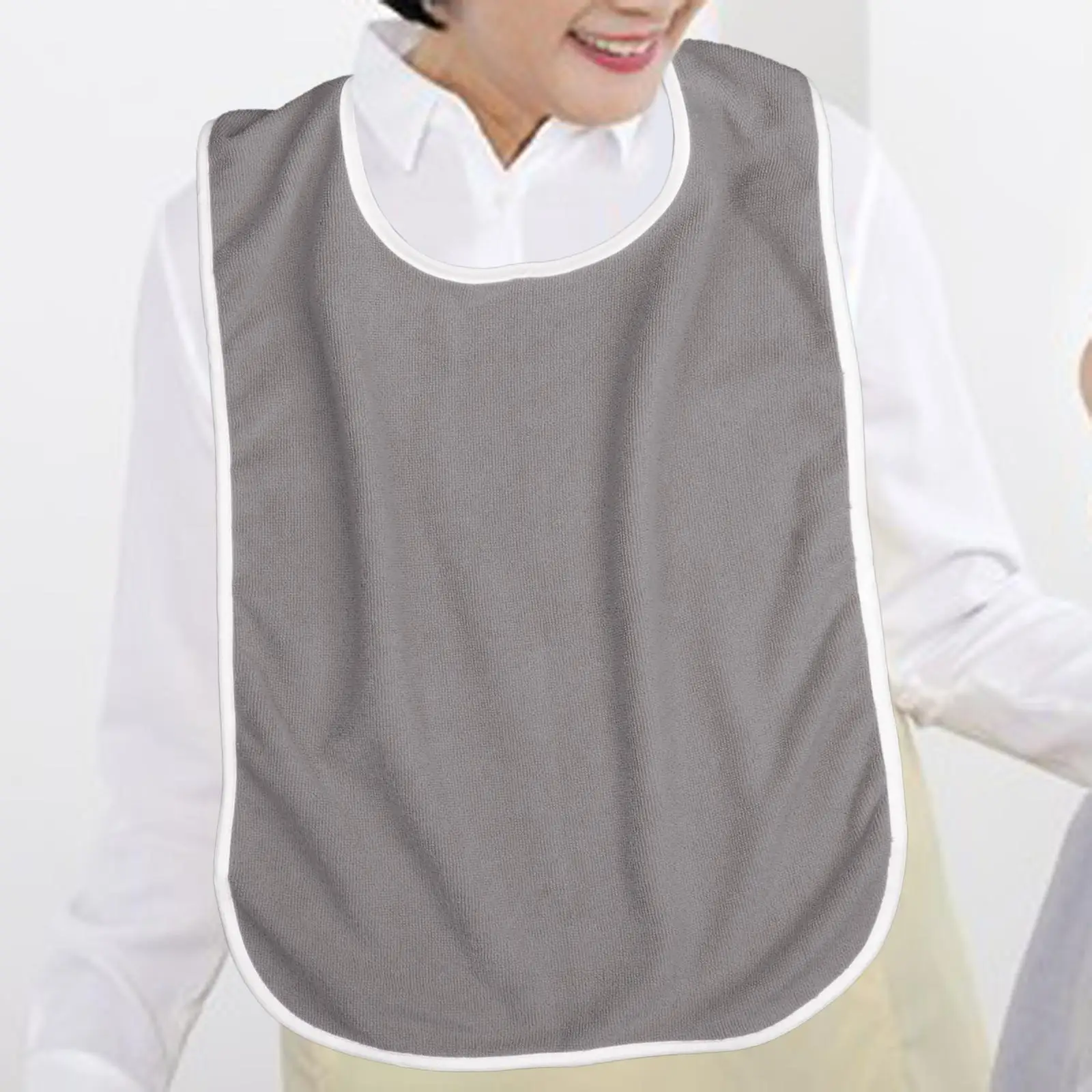 Dining Bib Washable Clothing Protector with Adjustable Strap Stain Resistant