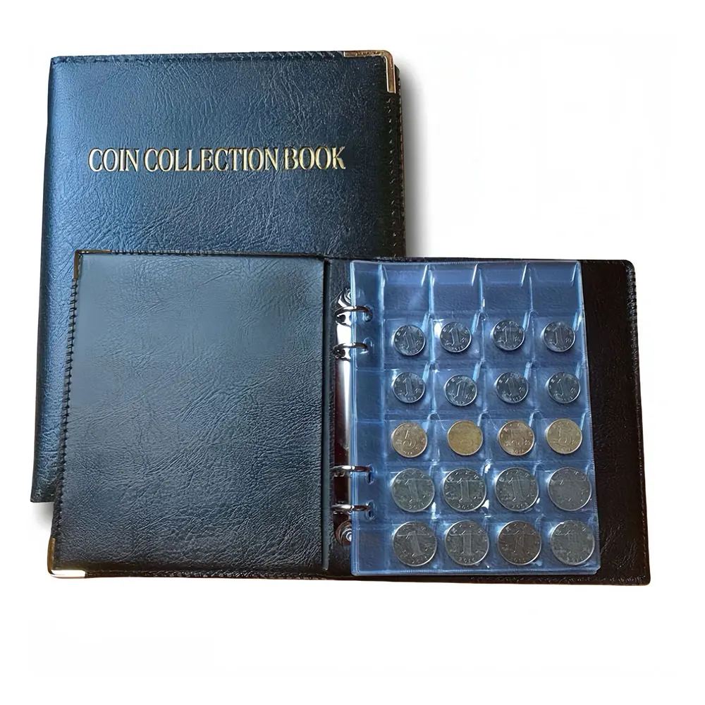 480/240/120 Coins Storage Book Commemorative Coin Collection Album Holders Collection Volume Folder Hold Multi-Color Empty Coin