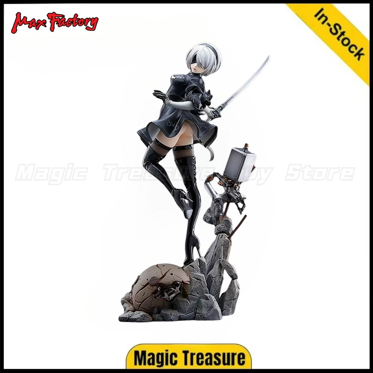 

【In stock】 Original Max Factory NieR: Automata Ver1.1a Yorha No. 2 Type B 2B Anime Character Model Ornament