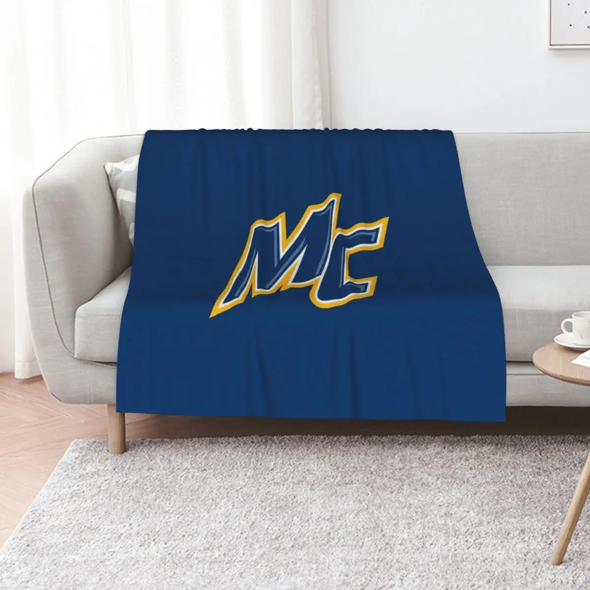 

Merrimack Warriors Throw Blanket Thermal Weighted Soft Plush Plaid Sofa Quilt Blankets