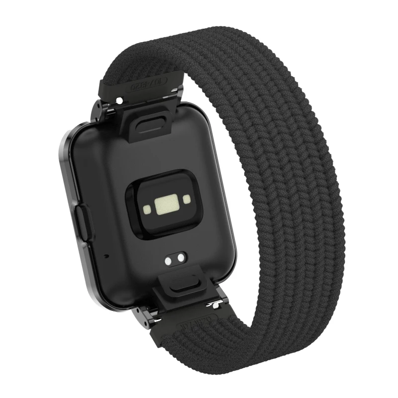 SinHGeY For Redmi Watch 2 Lite Strap Soft Nylon Strap Metal Case Elasticity Replacement Wristband