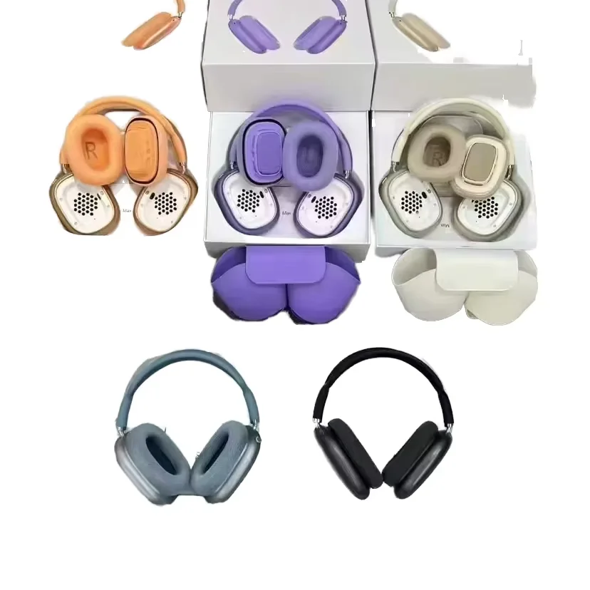 Hot sell 2025 MAX 2 Air USB-C Max Wireless Headphones with ANC Noise Cancelling LED Battery Indicator Real Serial Numbers