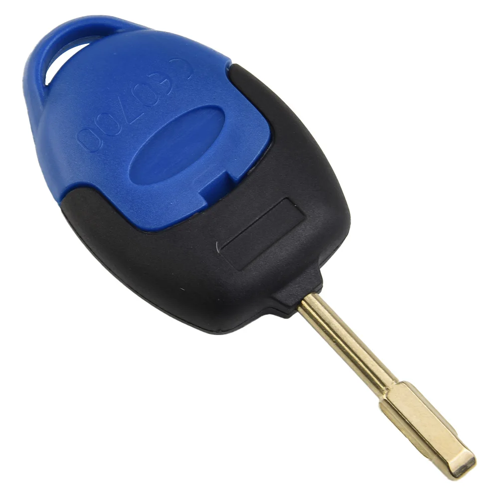 1pc Car Key Fob Case 3 Button BLUE Remote Cover For Ford Transit Connect Mk7 2006-2014 3 Button Key Shell