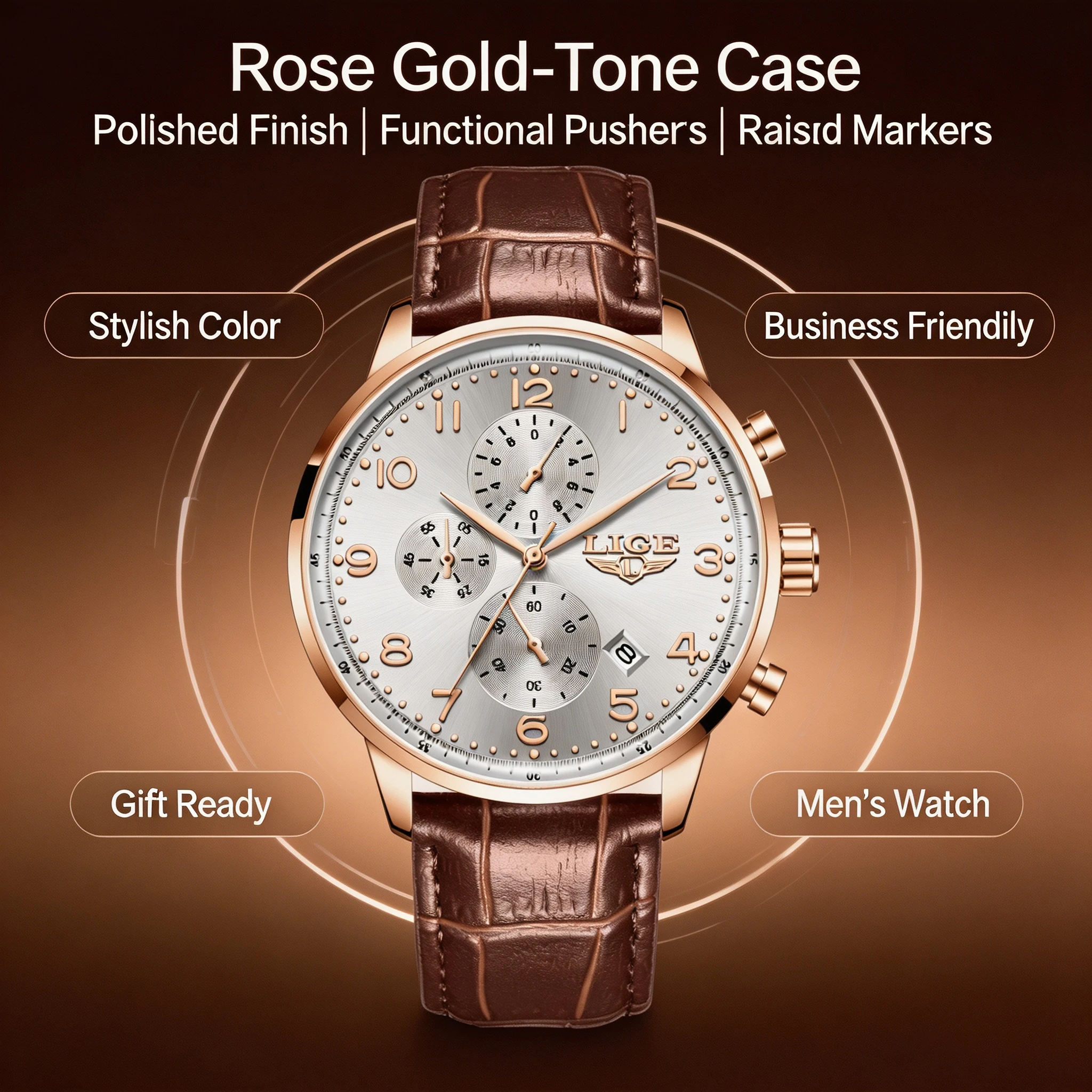 LIGE New Men Watch Fashion Top - Luxury Watch Top 10 review and price