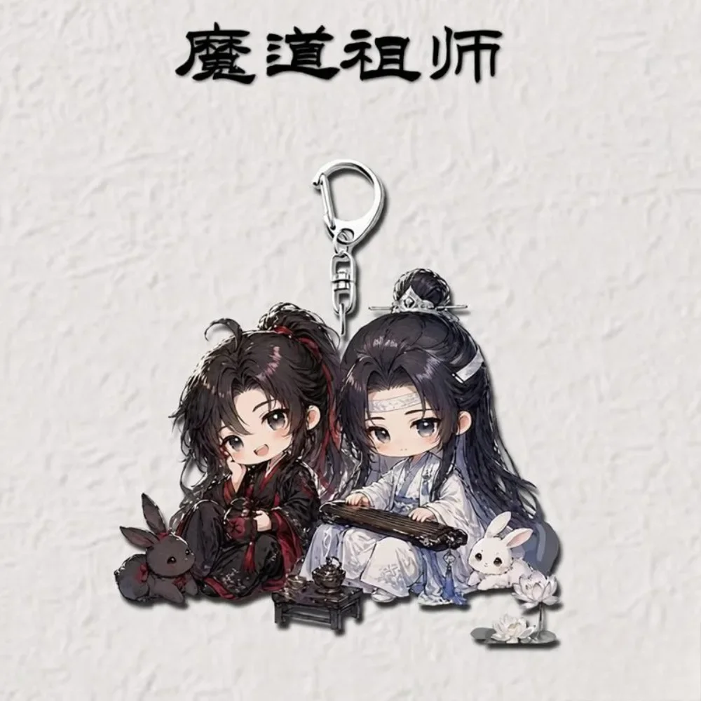 Anime Q Version Acrylic Keychain Grandmaster of Demonic Cultivation Charms Cute Keyring Decoration Mo Dao Zu Shi Cartoon Pendant