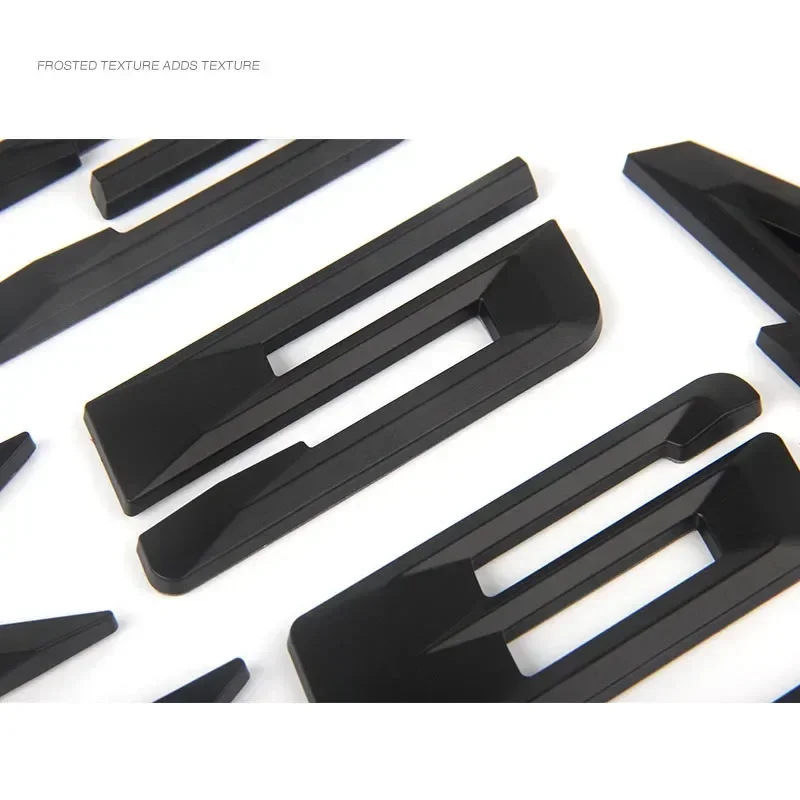 ثلاثية الأبعاد ABS لامعة الأسود سيارة الخلفي الجذع شارة مائي رسائل ملصق شعار X5 شعار لسيارات BMW X5 E70 E53 F15 G05 اكسسوارات #3