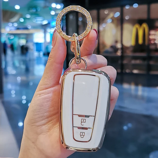 Moda TPU obudowa kluczyka do samochodu z pilotem obudowa Fob dla Toyota Corolla Prius Camry CHR C-HR RAV4 Altis Land Cruiser Prado Keyless