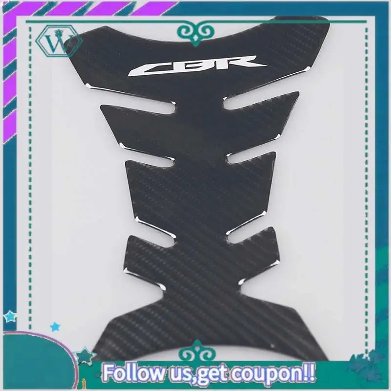 

AA92-Carbon Fiber Motorcycle Tank Pad Gas Oil Fuel Tank Pad Protector For Honda CBR600 1000 954 929 900 RR, CBR250 300 500 R