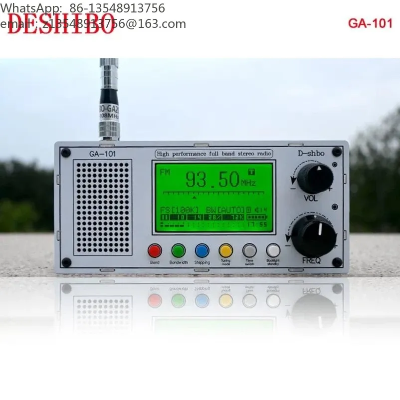 GA101 Full Band Stereo Radio FM MW SW LW Remote Control High Performance Portable Receiver for Home Outdoor Travel