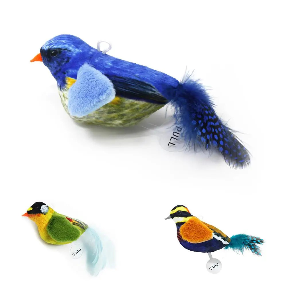 

Simulation Bird Cat Toy Funny Self-hey Interactive Toys Pet Supplies For Relieves Stress Anxiety Boredom (13 x 4.5 x 6cm)