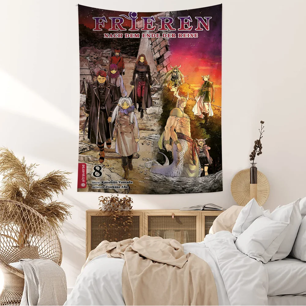 Anime Frieren Nach Dem Ende Der Reise DIY Wall Tapestry For Living Room Home Dorm Decor Wall Art Decor