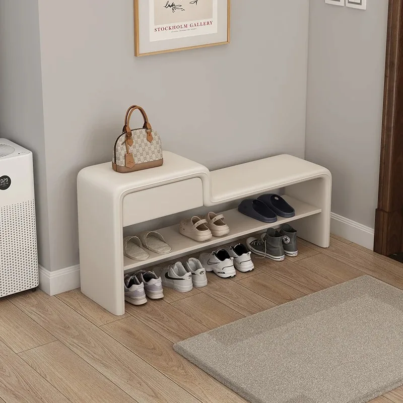 

Design Luxuriy Shoe Rack Simple Women Seat Integrated Vintage Professional Shoe Rack Living Room Accent Sapateira Home Furniture