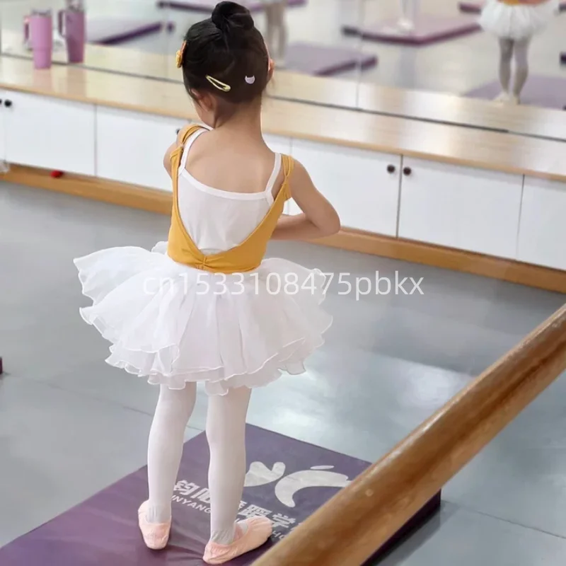 Girls Tutu Skirt Kids Ballet Tutu Puffy Ballerina Princess Tutu Stage Wear White Pink Fairy Mini Skirt Birthday Party Skirts
