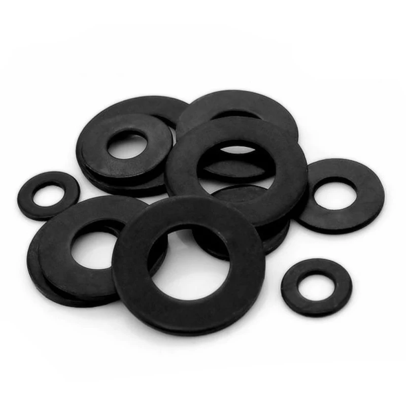 M10 M12 M14 M16 M18 M20 سمك 0.5 مللي متر ~ 4 مللي متر GB97 أسود 304 A2-70 الفولاذ المقاوم للصدأ شقة غسالة عادي طوقا وسادة حلقة