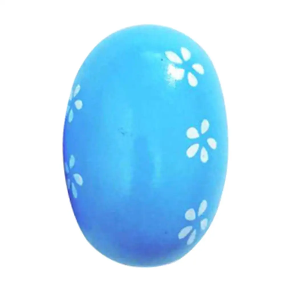Environmental Protection Egg Maracas Wooden Percussion Shaker Hand Instrument for Classroom Toddler Rhythm