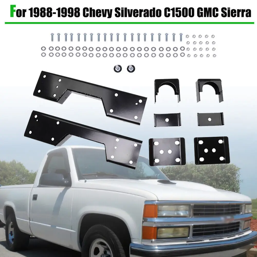 

Задняя опора TML C-Notch и откидная крышка для Chevy Silverado C1500 GMC Sierra 1999-2007 (задний комплект откидной крышки для понижения 6 дюймов)