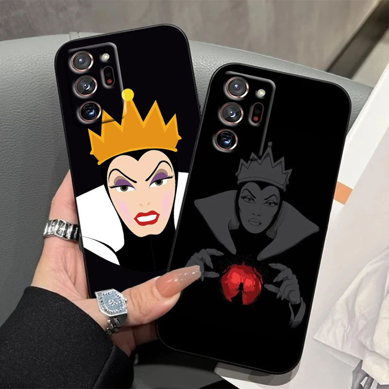 Disney Evil Queen Villain For Samsung Note 20 10 Ultra Plus A31 A14 A12 A70 A34 A25 A04 A05 A15 A24 5G Black Funda Phone Case