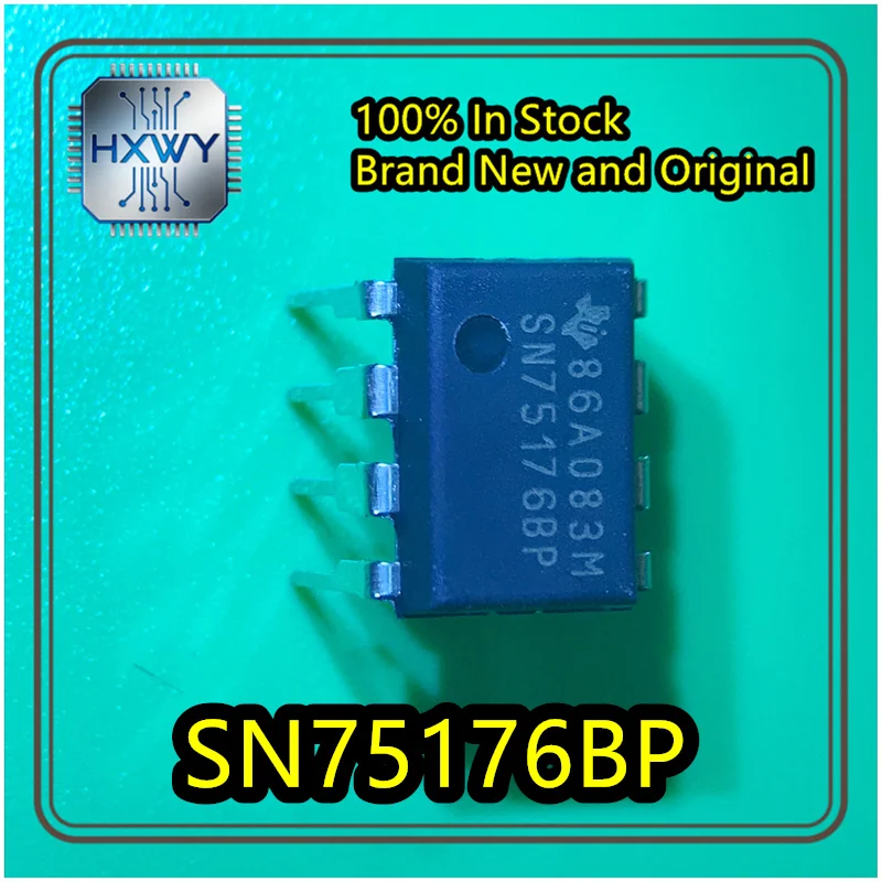(10/50 PCS) SN75176BP Through-Hole DIP-8 Differential Bus Transceiver Brand New Original in Stock ICs for Electronic Equipment