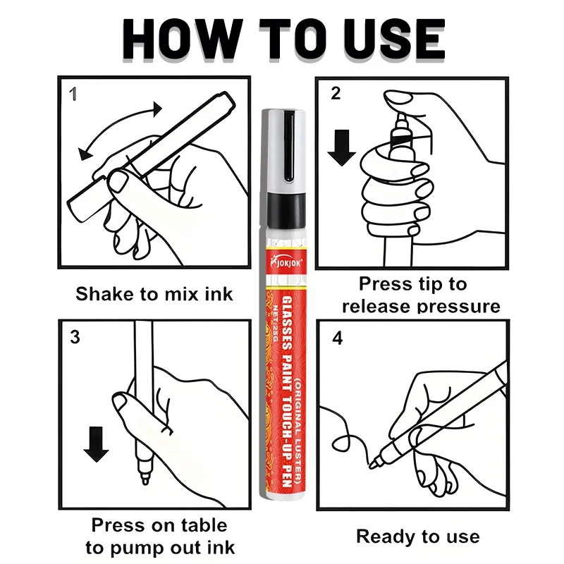 قلم لمس بإطار نظارات متطور، إصلاح دقيق للإطارات البلاستيكية المعدنية، مجموعة ترميم النظارات متعددة الوظائف