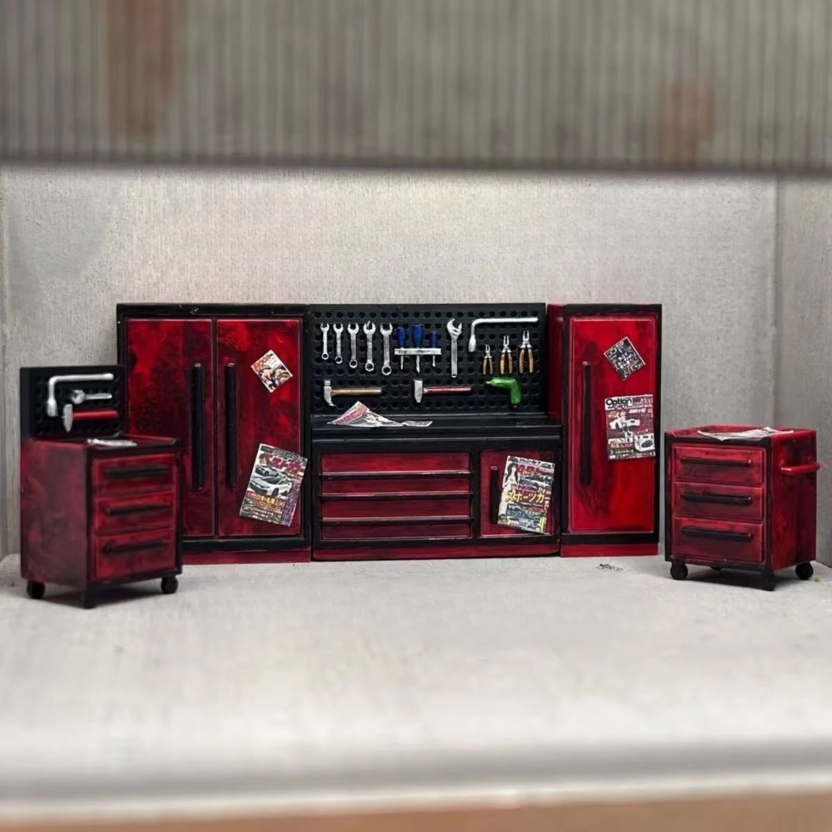 Diorama 1:64 Warsztat Samochod – Workshop Tools Background recenzja i cena