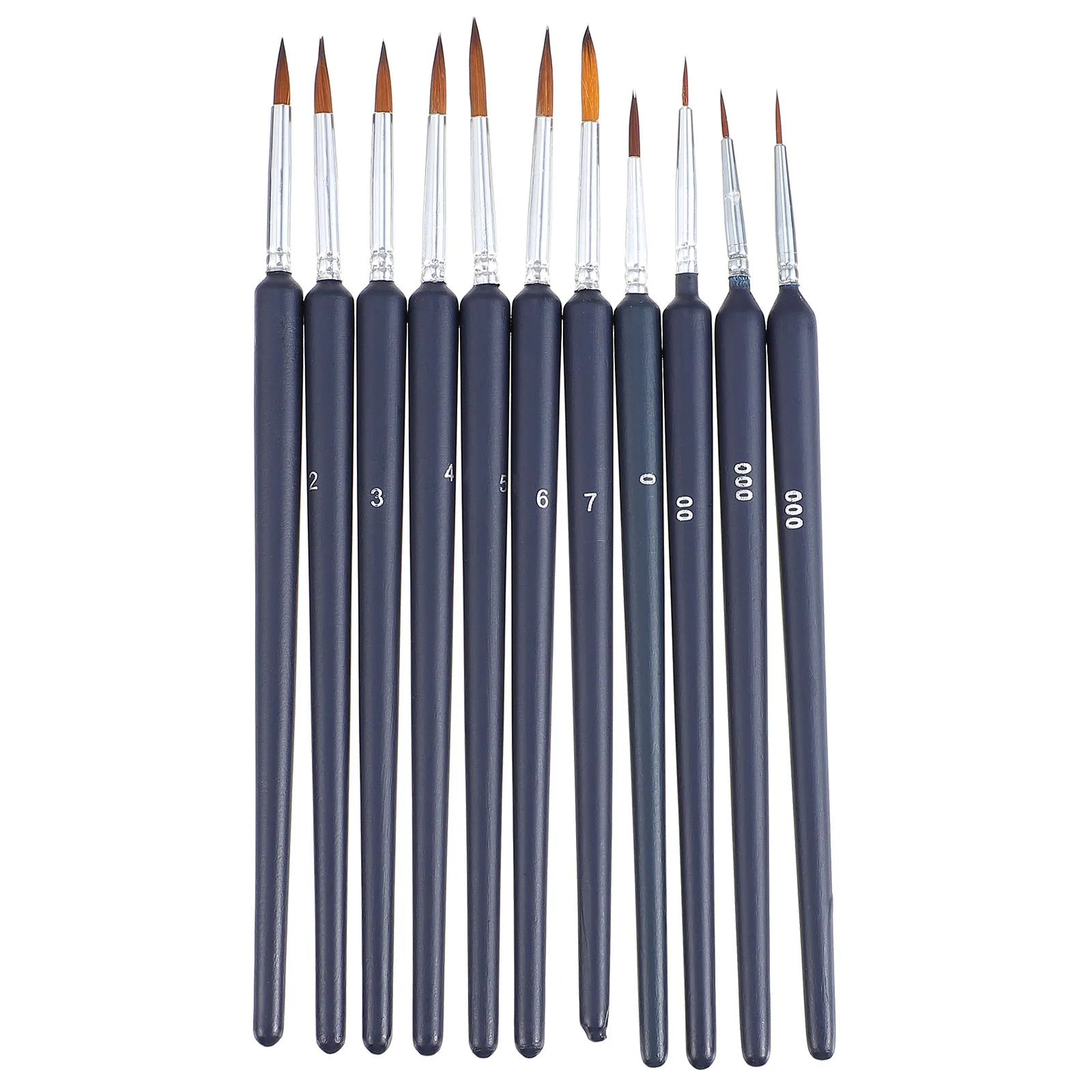 

11Pcs Fine Artist Brush Set Detail Paint Brushes for Watercolor Oil Acrylic Gouache Beginner to Professional Artists Line